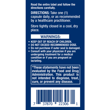 Directions for Life Extension Optimized Resveratrol Elite with Quercetin