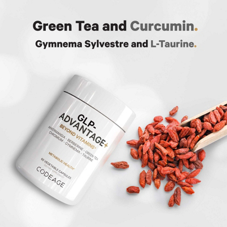 GLP Advantage Plus capsules with green tea and curcumin