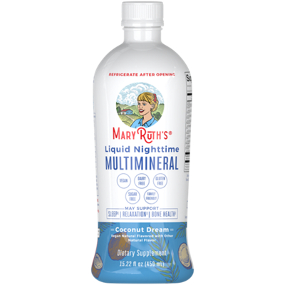 Liquid Nighttime Multimineral for Sleep & Mood Support - Coconut Dream (15.22 Fl. Oz. / 15 Servings)