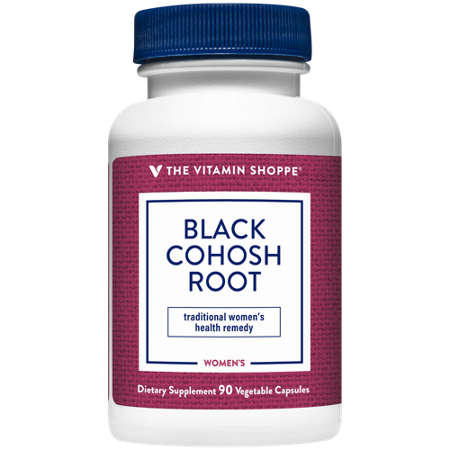 The Vitamin Shoppe Black Cohosh Root capsules front