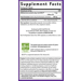 Supplement Facts label for New Chapter Probiotic Immune Support