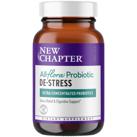 New Chapter All Flora Probiotic De-Stress bottle front