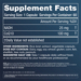 Supplement Facts label for NADH CoQ10 capsules.