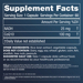 Supplement Facts label for ProHealth Longevity NADH CoQ10 capsules