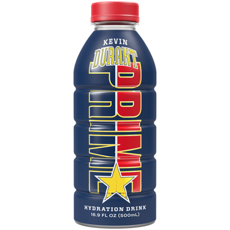 Prime Kevin Durant Hydration Drink Cherry Freeze bottle front