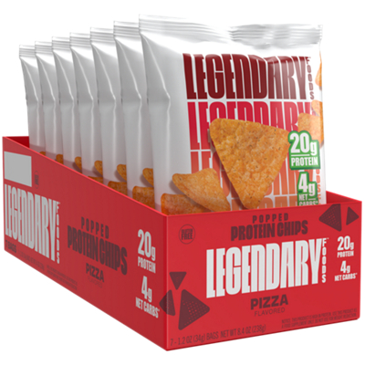 Popped Protein Chips - Pizza (7 Bags)