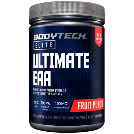 BodyTech Elite Ultimate EAA Fruit Punch container front