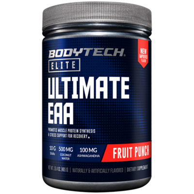 Ultimate EAA – Muscle Protein Synthesis, Stress, & Recovery Support – Fruit Punch (16.4 oz./30 Servings)