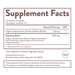 Supplement Facts label for Arrae Bloat Gas and Indigestion Support capsules
