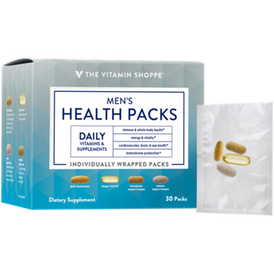 Men’s Health Packs – Daily Vitamin Packets for Whole Body Health (30 Single Serving Packets)