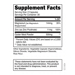 Supplement Facts label for Transparent Labs ZMO Test-Support Complex