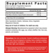 Supplement Facts label for Force Factor Beet Root + Sea Moss capsules 1000 MG