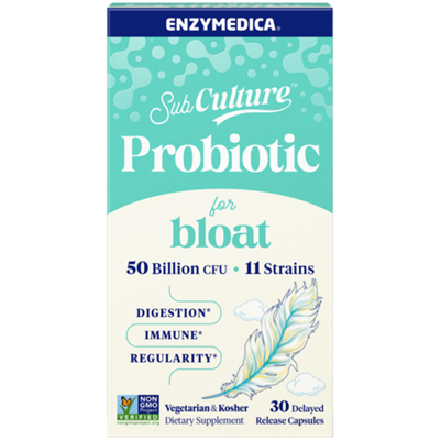 Subculture Probiotic for Bloat , Regularity & Gut Flora - 50 Billion CFUs (30 Capsules)