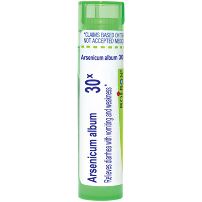 Arsenicum Album 30X - Homeopathic Medicine for Nausea, Vomiting, Cramps and Diarrhea (80 Pellets)