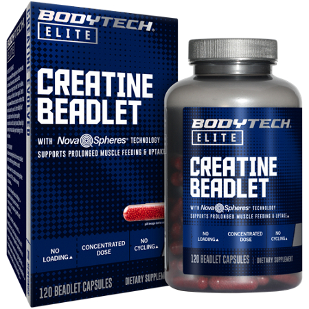 BodyTech Elite Creatine Beadlet bottle and box front
