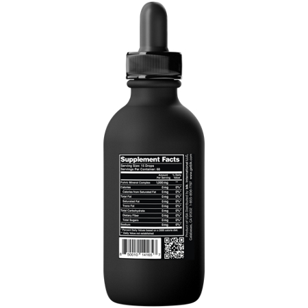 BLK Fulvic Mineral Drops bottle view 3