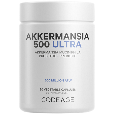 Codeage Akkermansia 500 Ultra vegetable capsules front