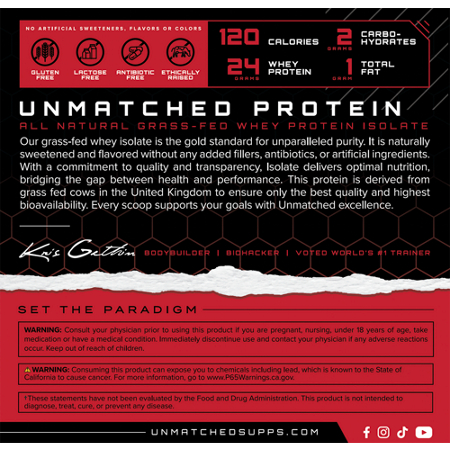 Grass-Fed Whey Protein Isolate Rich Chocolate alternate view 4