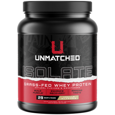 Grass-Fed Whey Protein Isolate - Vanilla Milkshake (2 Lbs. / 29 Servings)
