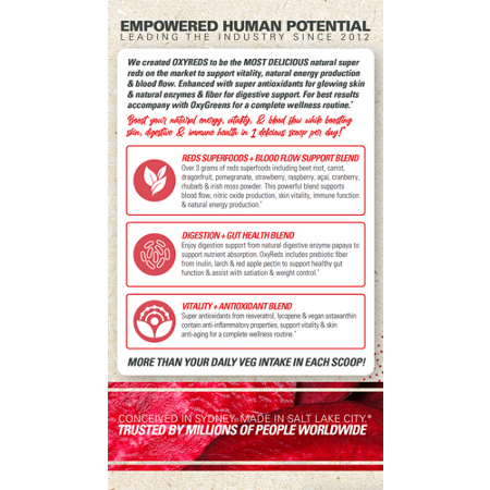 EHP Labs OxyRed SuperFoods Raspberry Refresh info