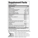 Supplement Facts for Transparent Labs Bulk Pre-Training