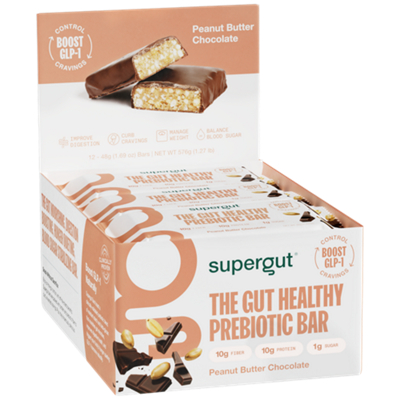 The Gut Healthy Prebiotic Bar - Peanut Butter Chocolate (12 Bars)