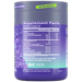 Supplement Facts label for Alani Nu Pre-Workout with Extra Boost Witches Brew