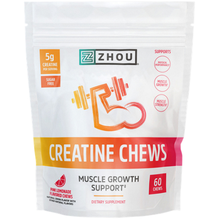Zhou Nutrition Creatine Chews Muscle Growth Support bag front