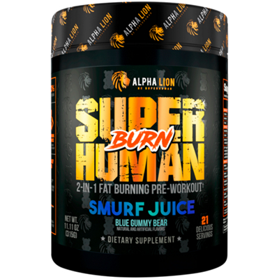 Superhuman Burn – 2-in-1 Fat Burning Pre-Workout – Blazeberry (11.11 oz./21 Servings)