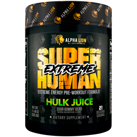 Alpha Lion Superhuman Hulk Juice container front