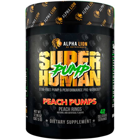 Alpha Lion Superhuman Pump Pre-Workout container front