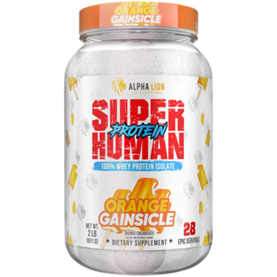 Superhuman 100% Whey Protein Isolate – Orange Gainsicle (2 lbs./28 Servings)