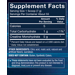 Supplement Facts label for BodyTech Creatine Monohydrate Powder Cherry Ice