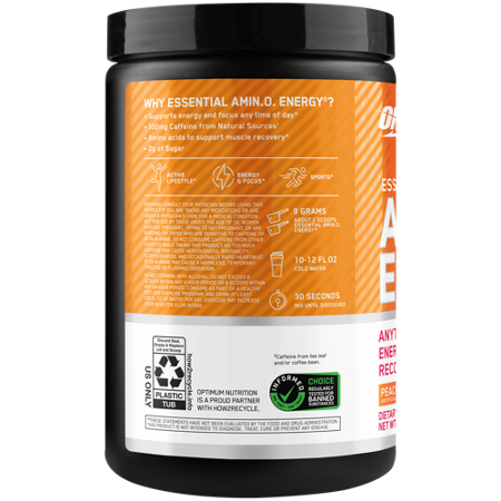 Optimum Nutrition Essential AMIN.O. Energy Peach Mango Tango view 4