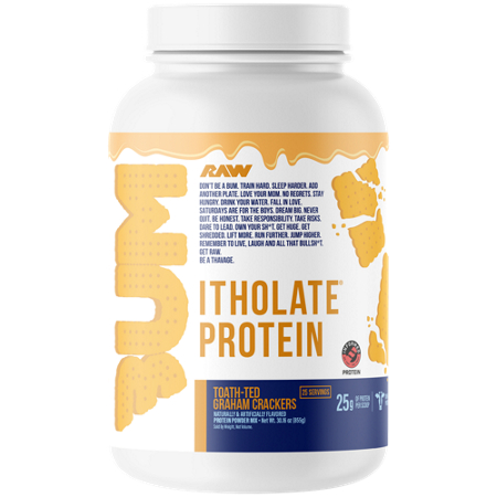 RAW CBUM Series Itholate Protein Powder bottle front