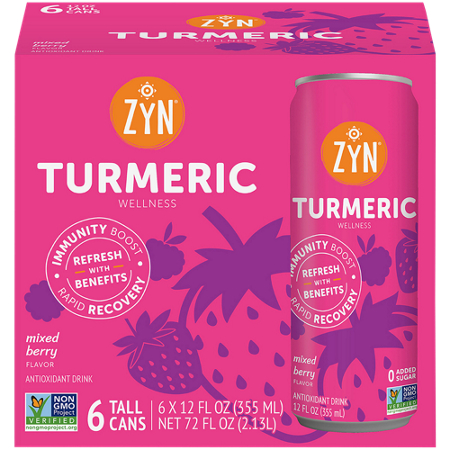ZYN Turmeric Antioxidant Drink Mixed Berry view 4