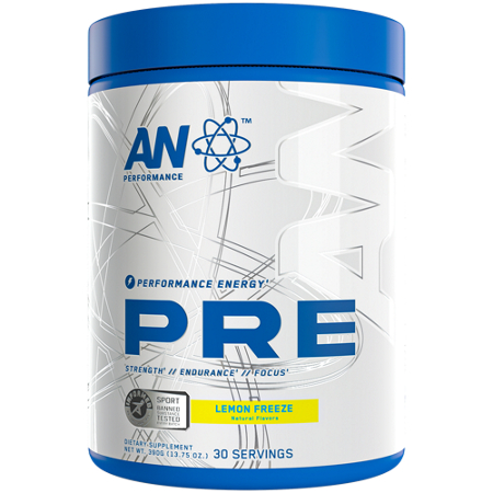 AN PERFORMANCE Energy Pre-Workout Lemon Freeze container front