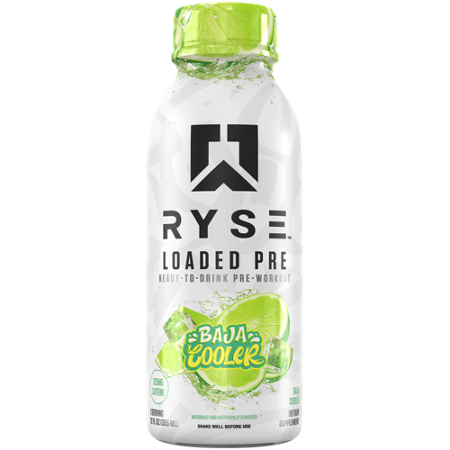 Ryse Ready-To-Drink Pre-Workout Baja Cooler bottle front