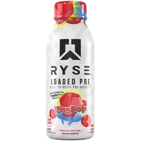 Ryse Ready-To-Drink Pre-Workout Ring Pop Cherry bottle front