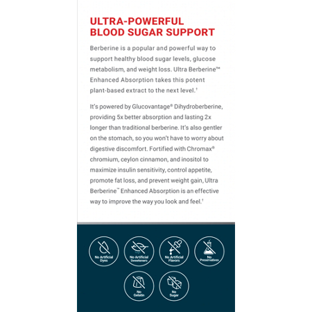 Ultra Berberine for Blood Sugar Support text alternate view 4