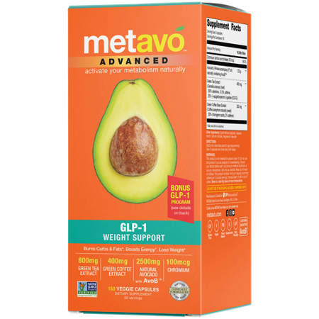 Metavo Advanced GLP-1 Weight Support box front