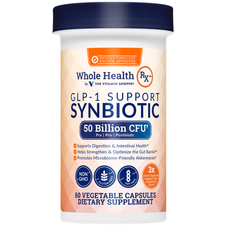 Whole Health RX GLP-1 Support Synbiotic capsules bottle front
