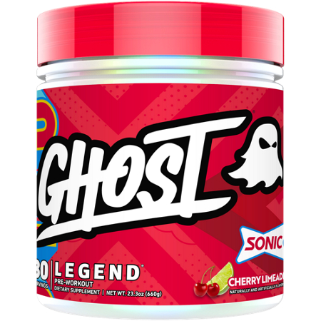 Ghost Legend V4 Pre-Workout Sonic Cherry Limeade container front