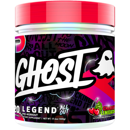 GHOST Legend V2 All Out Pre-Workout Cherry Limeade container front