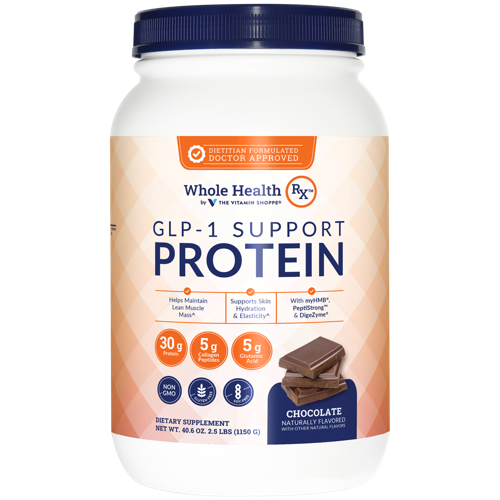 2.5-lb Whole Health RX GLP-1 Support Protein Powder (Chocolate or Vanilla)