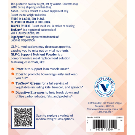 Directions for Whole Health RX GLP-1 Support Nutrient Powder Chocolate