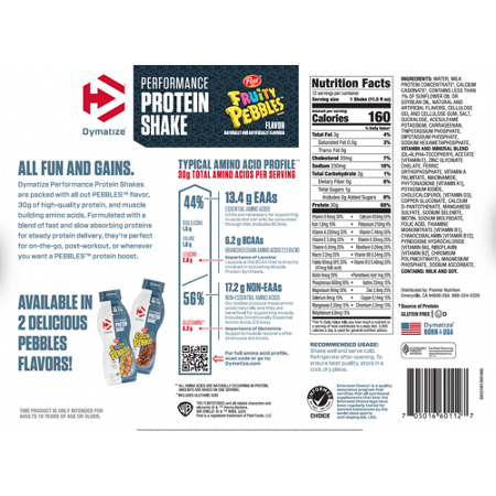 Dymatize Nutrition Performance Protein Shake Fruity Pebbles view 6