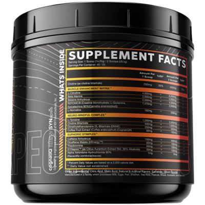V1X All-In-1 Pre-Workout for Performance, Focus, and Energy - Mango Peach (1.26 Lbs.)
