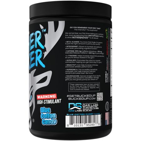 Mother Bucker Pre-Workout Blue Cotton Candy view 4