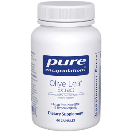 Pure Encapsulations Olive Leaf Extract capsules bottle front
